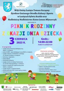 Piknik rodzinny z okazji Dnia Dziecka Łanięta 03.06.2023r